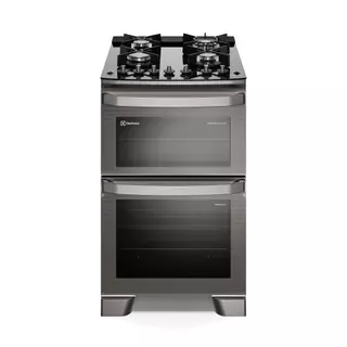 Fogão 4 bocas Electrolux Cinza Experience Mesa Vidro, 2 fornos e PerfectCook360 (FE4DG) em Oferta na Shopee