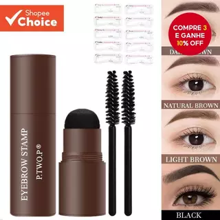 Kit De Carimbo De Sobrancelha Em Uma Etapa – Conjunto De Modelos De Estênceis Modeladores E Bastão De Pó Preguiçoso em Oferta na Shopee