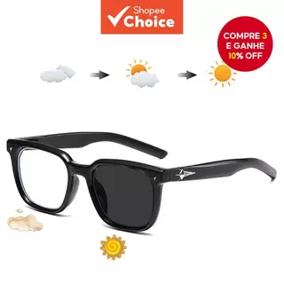 Unissex Novo Estilo Coreano Moda Personalizado Fotocromático Anti Luz Azul Lentes Planas Óculos Versáteis Tendência em Oferta na Shopee