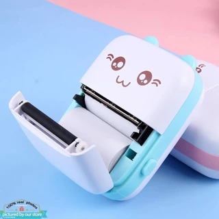 Mini impressora térmica portátil de etiquetas (com papel de impressão)