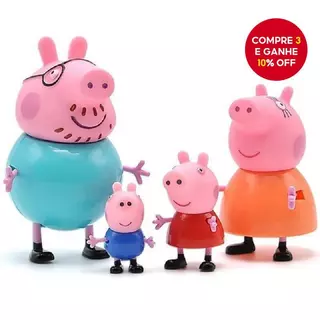 Conjunto De Estatuetas De Boneca De Porco – Coleções De Família E Amigos De Plástico De Borracha Macia (Várias Opções De em Oferta na Shopee