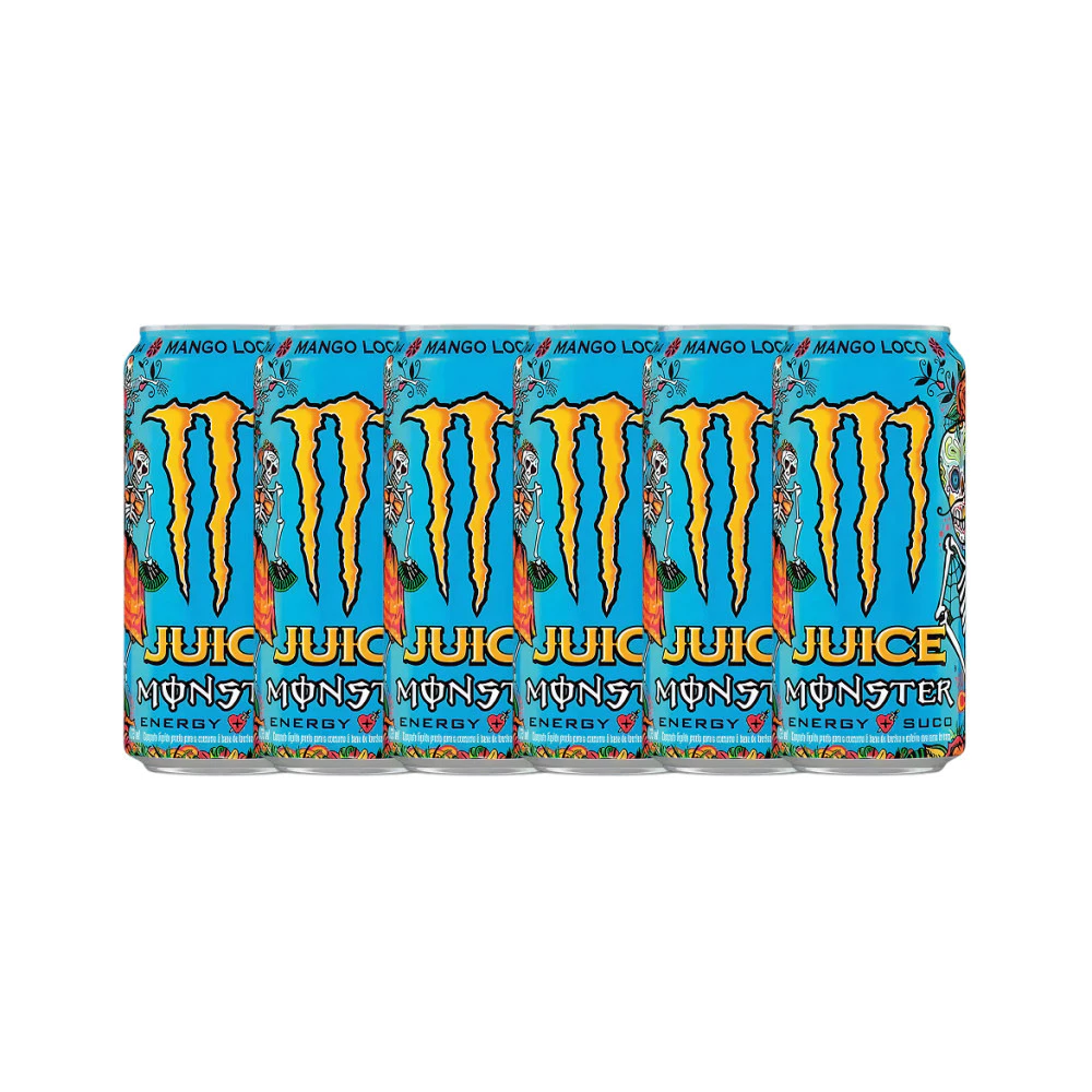 Energético Monster Mango Loco Lata 473ml 6 latas