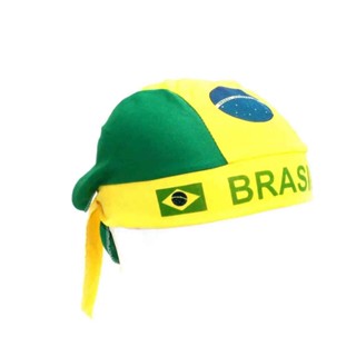 Bandana Brasil Verde E Amarelo Touca Para Cabeça Brasil em Oferta na Shopee