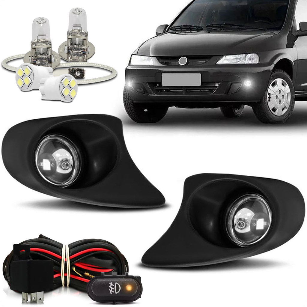 Kit Farol De Milha Celta 2000 2001 2002 2003 2004 2005 2006 Botão ...