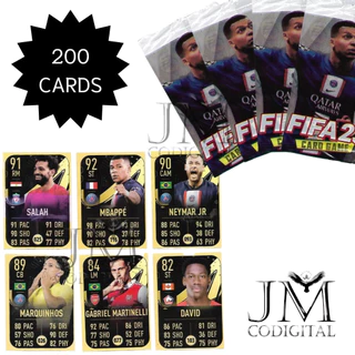 200 Figurinhas Cards FIFA Com 4 Em Cada Pacotinho 50 Total Para Bafo Jogos De Cartas e Coleção em Oferta na Shopee