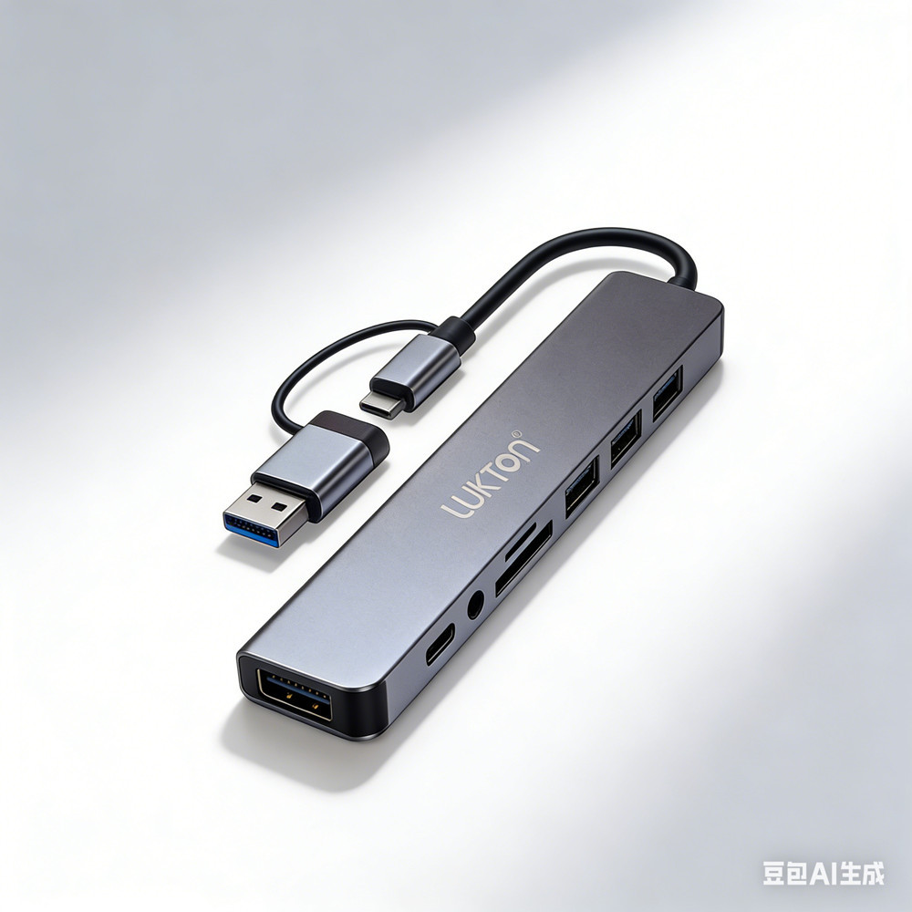 Hub Adaptador Type-C LUKTON HB-021 8 em 1 USB 3.0 Ultra Rápido | Shopee ...