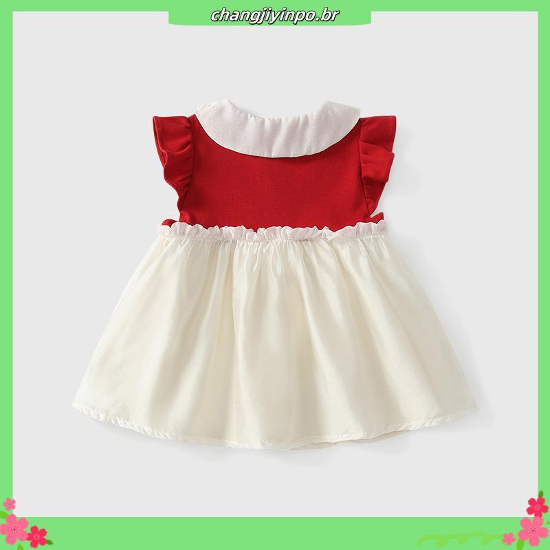 Vestido I antil Moana Festa Luxo Bico De Pato