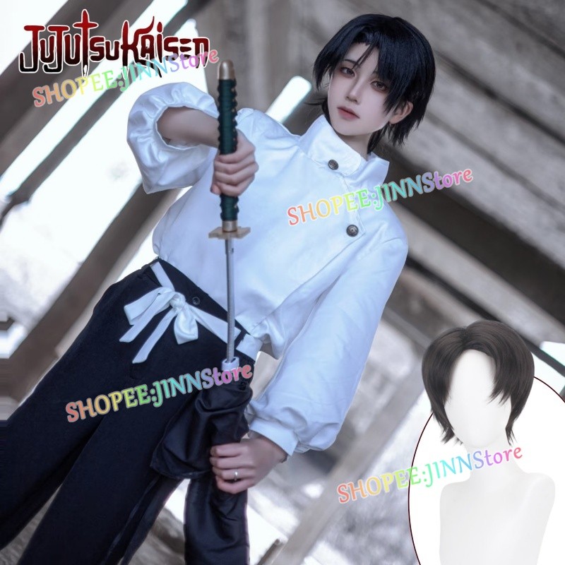 JINN-Anime JUJUTSU KAISEN OKKOTSU Yta Cosplay JJK Trajes Uniformes De Festa Peruca Roupa De Carnaval I.594643039