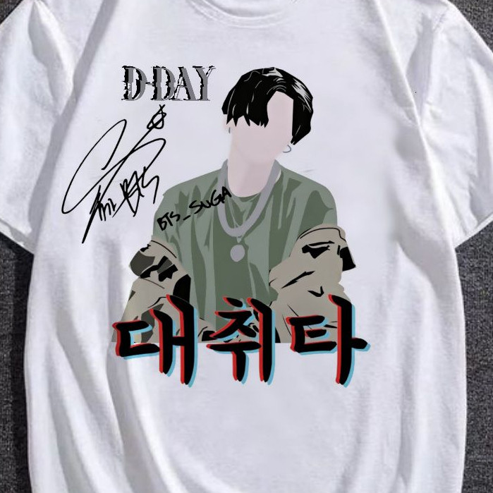 d day camiseta Agust D Suga Min Yoongi D Day unissex , bts