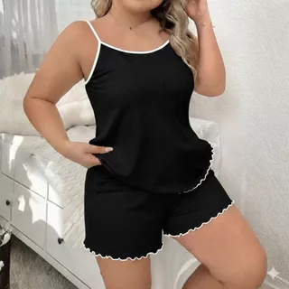Pijama Babydoll Plus Size Feminino Macio e Confortável em Oferta na Shopee