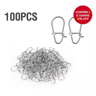 100 Pçs Conector De Isca De Pesca Snap De Alta Resistência 0 #-2 Fivela Material De Aço Inoxidável Acessórios Para Água em Oferta na Shopee