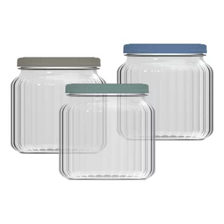 Pote Nadir Buriti Sempre Médio com Tampa 9K050 1 Litro - Embalagem com 6 Unidades (Sortidos) em Oferta na Shopee
