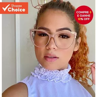 Óculos De Olho De Gato Vintage – Armações De Metal Com Bloqueio De Luz Azul Para Mulheres , Moda E Uso Em Computador em Oferta na Shopee