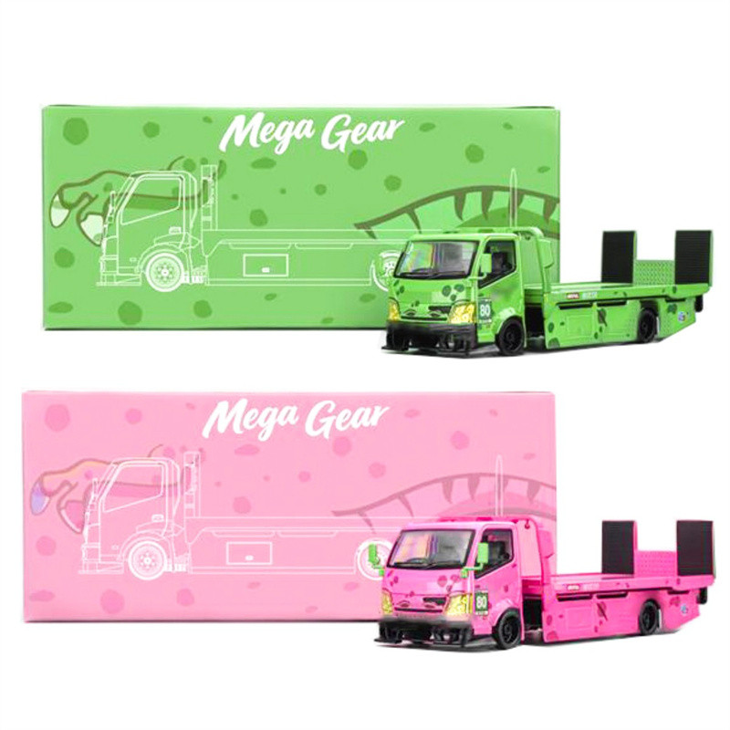 Mega Gear 1 : 64 Caminhão De Reboque Personalizado Modelo De Carro Fundido