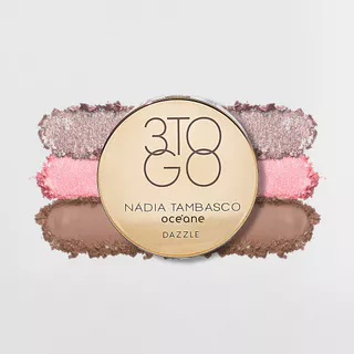 Trio de Sombras Nádia Tambasco By Océane - 3 To Go Palette Dazzle 7,8g em Oferta na Shopee