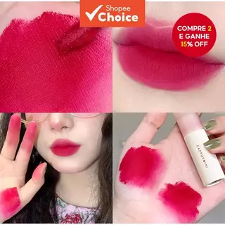 Cappuvini Velvet Lip Glaze 8 Cores Fosco Batom E Maquiagem À Prova D'água De Alta Cor em Oferta na Shopee