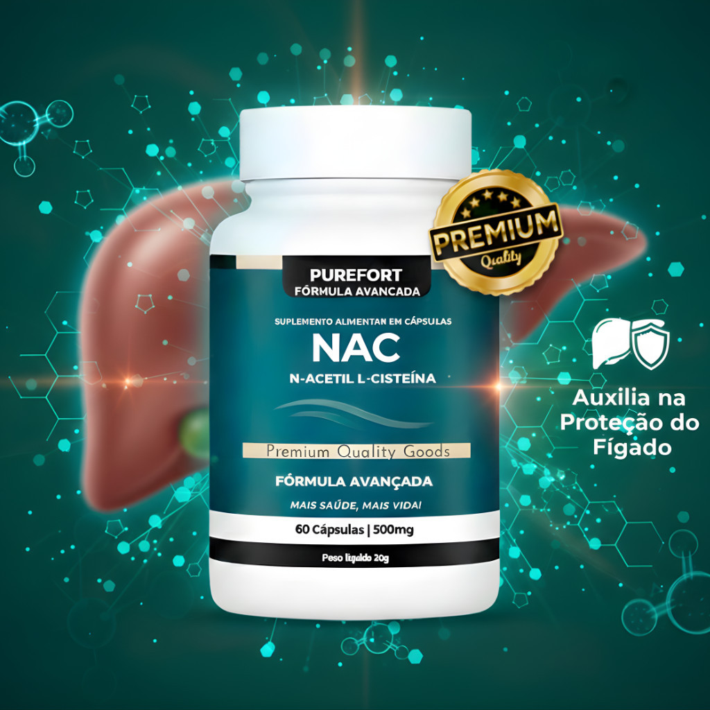 NAC 600mg – N-Acetilcisteína | Precursor da Glutationa | Imunidade ...