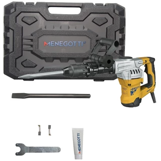 Martelo Rompedor 1300W 15 joules 8 kg Sds Max com acessórios - MMR1300 Menegotti em Oferta na Shopee