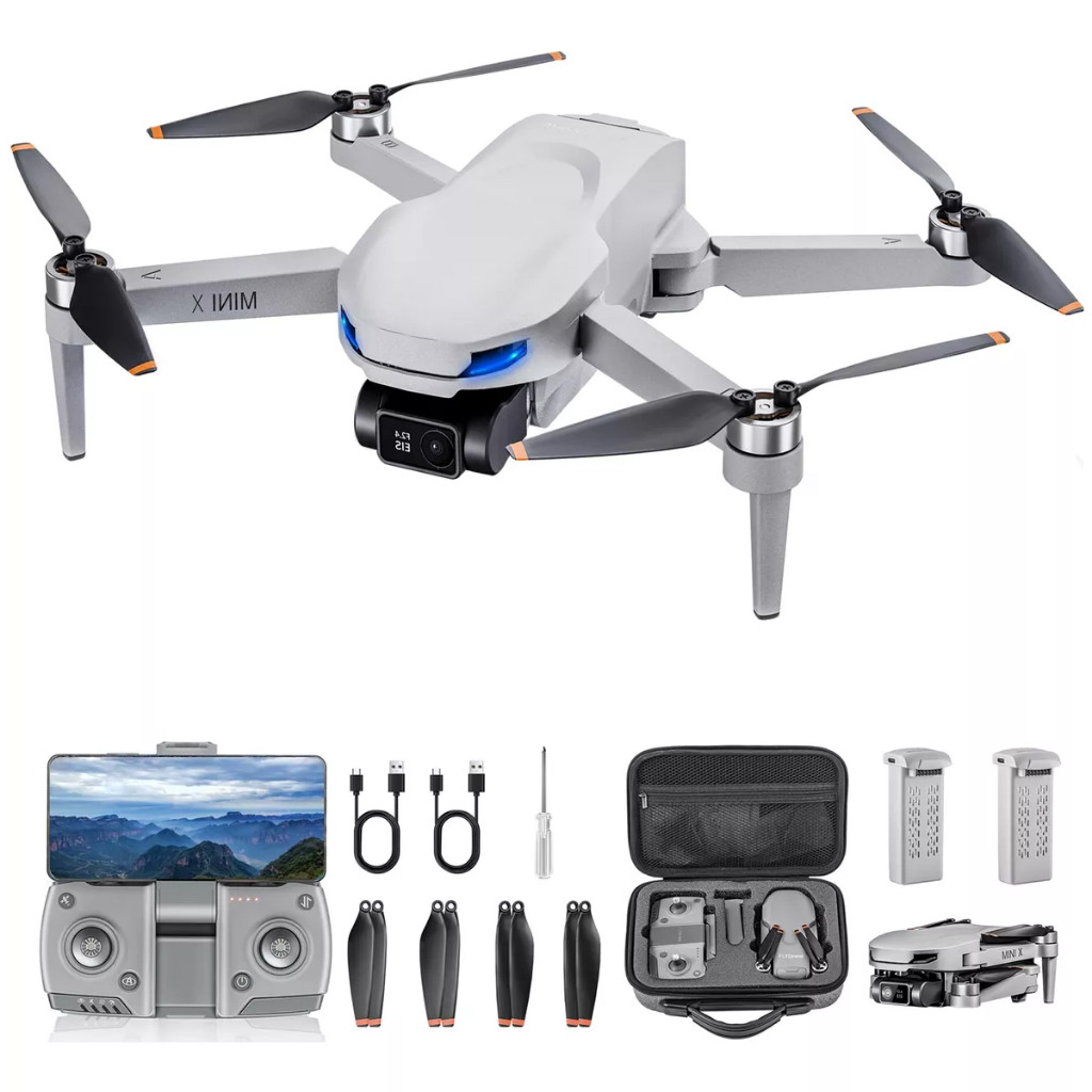 Drone LRSC S6S Mini - Dupla Câmera, GPS 5G e Baterias Extras - O Melhor Custo-Benefício