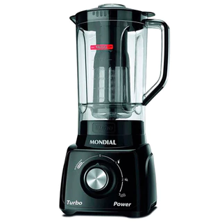 Liquidificador Turbo Power L-99 FB Copo San Cristal 3 Velocidades Mondial em Oferta na Shopee