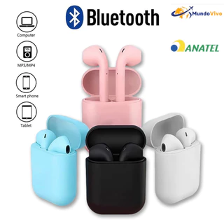 Fone de ouvido intra-auricular Bluetooth sem fio verdadeiro I12 Macaron em Oferta na Shopee
