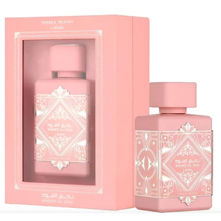 Perfume Arabe Badee Noble Blush Al Oud 100 ml Doçura gourmand amêndoa e merengue Entrega rapida