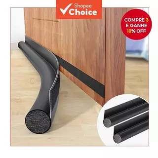 Tira De Vedação De Porta De Uma Peça , Fita De Espuma De Abertura Inferior Para Isolamento Acústico , À Prova De Vento D em Oferta na Shopee