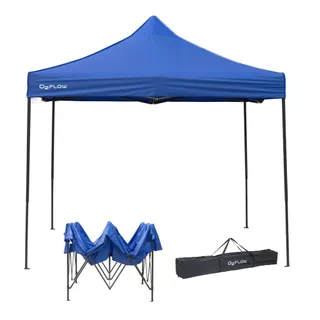 Tenda Gazebo Articulada Dobrável 3x3m Castle Azul O2Flow em Oferta na Shopee