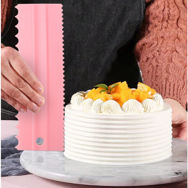 Kit Confeitaria com 4 Espatulas Para Bolo Decoração Espátula