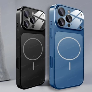 Capa De Telefone De Vidro Fosco Compatível Com iPhone 17 16 15 14 13 12 11 Pro Max Plus Fosca À Prova De Choque Protetor