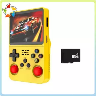 R36S Retro Console De Jogos Portátil Tela IPS De 3.5 Polegadas 64GB Leitor De Vídeo Joystick 3D Duplo 3200mah Bateria em Oferta na Shopee