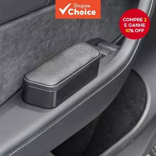  Caixa de Armazenamento de Porta de Carro com Almofada de Apoio de Braço Esquerda e Direita e Console Elevado para
