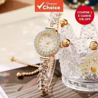 Elegante Sereia Strass Pulseira Banda Relógio De Quartzo Para Mulheres Elegante Sereia Strass Pulseira Banda Relógio De Quartzo Para Mulheres