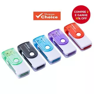 Adaptador De Leitor De Cartão Micro SD USB 2.0 4 Em 1 TF MS M2 Para Computador Android Phone em Oferta na Shopee