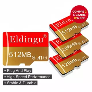 ELDINGU Cartão De Memória Mini Flash De Armazenamento Com Adaptador SD 128 Mb 256 512 Para Tablet Câmera Alto-Falante Pr em Oferta na Shopee