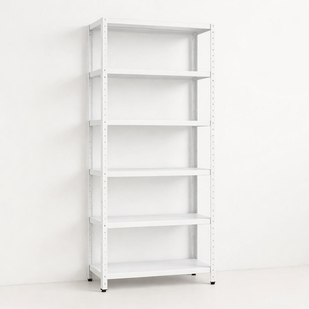 Prateleira De Aço 6 Bandejas 90 Cm Organizador - Branca