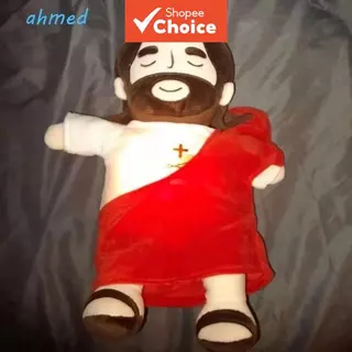  Jesus que respira e toca música suave ansiedade 37 cm