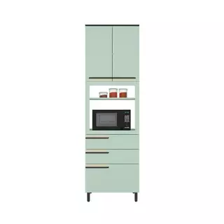 Paneleiro Torre Quente Herval Manhattan, MDP, 2 Portas e 3 Gavetas, Verde Bali em Oferta na Shopee