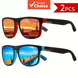 Dois Óculos De Lente Revestida Colorida Da Nova Moda UV400 Unissex Presente De Feriado Para Família E Amigosóculos De So em Oferta na Shopee