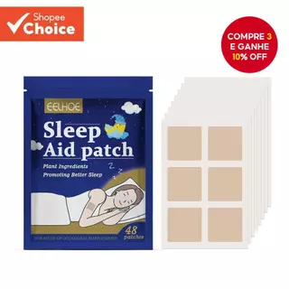 48pcs Adesivos Naturais Para Dormir Relaxamento Profundo-Auxílio À Base De Ervas Com Infusão De Lavanda E Camomila , 10g em Oferta na Shopee