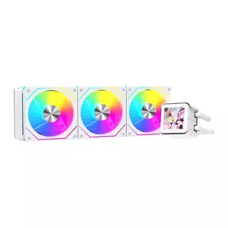 Water Cooler Acegeek CryoScreen 360, ARGB, 2.8 inch LCD, 360mm, Branco, AG-CRYOSCREEN360-WH em Oferta na Shopee