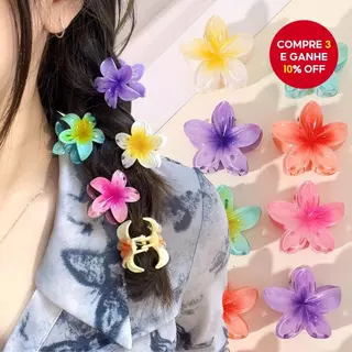 Grampo De Cabelo Frangipani Com Manchas Médias E Doces : Clipe De Tubarão Elegante Para Mulheres Rabo De Cavalo De-Acess em Oferta na Shopee