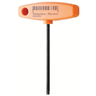 Chave hexalobular T20 x 100 mm cabo T aço cromo vanádio - Tramontina PRO em Oferta na Shopee
