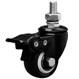 Rodízio giratório de polipropileno 1.5/8" x 41 mm espiga com freio - GLEBF.1.5/8.BPE Colson em Oferta na Shopee