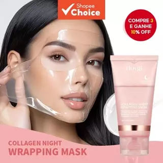 Conjunto de Máscaras Faciais Peel Off de Colágeno 75G Máscara Noturna de Colágeno Coreana Hidrata Profundamente Creme em Oferta na Shopee