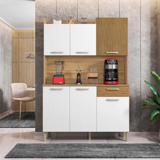 Cozinha Compacta Kit`s Paraná Florence com 6 Portas 1 Gaveta em Oferta na Shopee