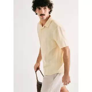 Camisa Masculina Comfort Listrada em Oferta na Shopee