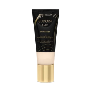 Eudora Glam Skin Sculpt Base Líquida Semi Matte Cor 00 30ml em Oferta na Shopee