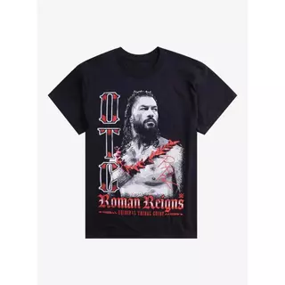 T-shirts de ver?o premium com design original do Chefe Tribal Roman Reigns da WWE para homens e mulheres com mangas curt