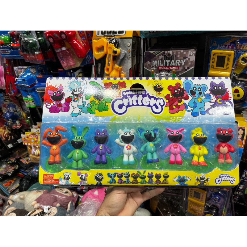 Kit 10 Bonecos Smiling Critters | Personagens Coloridos Brinquedos ...